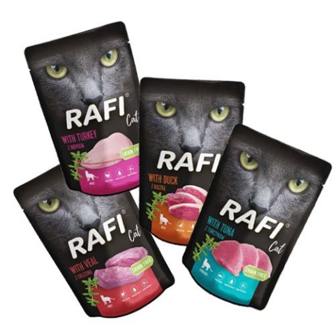 Dolina Noteci Rafi Cat Mix Smaków Saszetka 12x100g Dolina Noteci Rafi Cat Mix Smaków Saszetka 12x100g
