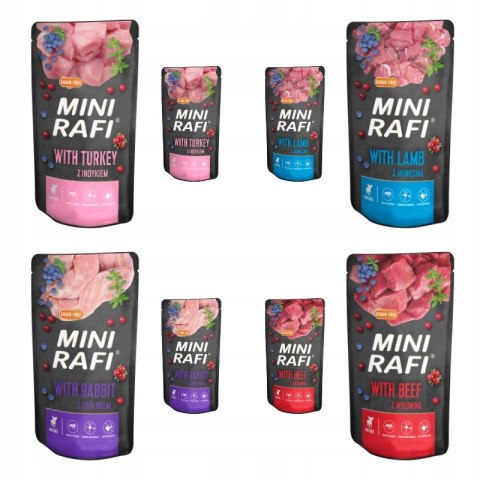 KARMA RAFI MINI SASZETKA MIX SMAKÓW 40x150G DLA PSA KARMA RAFI MINI SASZETKA MIX SMAKÓW 40x150G DLA PSA