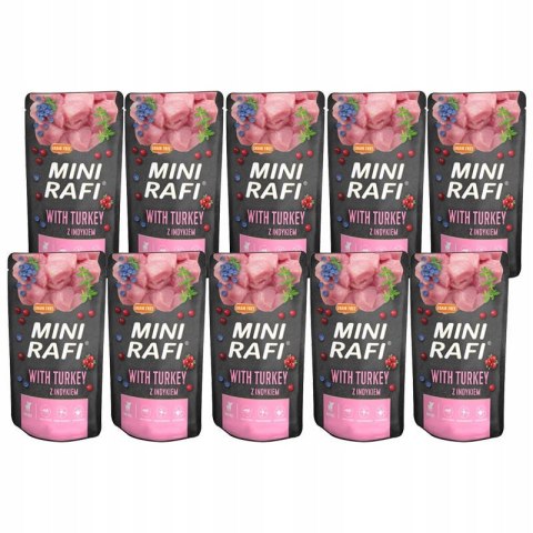 KARMA RAFI MINI SASZETKA Z INDYKIEM 10x150G DLA PSA KARMA RAFI MINI SASZETKA Z INDYKIEM 10x150G DLA PSA