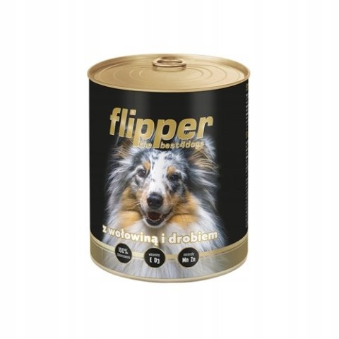 Karma Flipper wołowina drób 12x800g dla psa Karma Flipper wołowina drób 12x800g dla psa