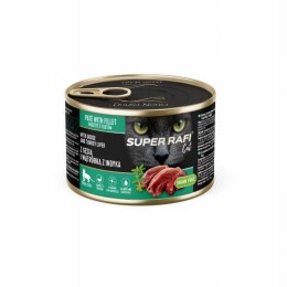 Mokra karma dla kotów Super Rafi 185g z gęsią i wątróbką z indyka