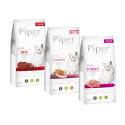 Piper Animals Dla Kota Łosoś Wołowina Indyk 3x3kg